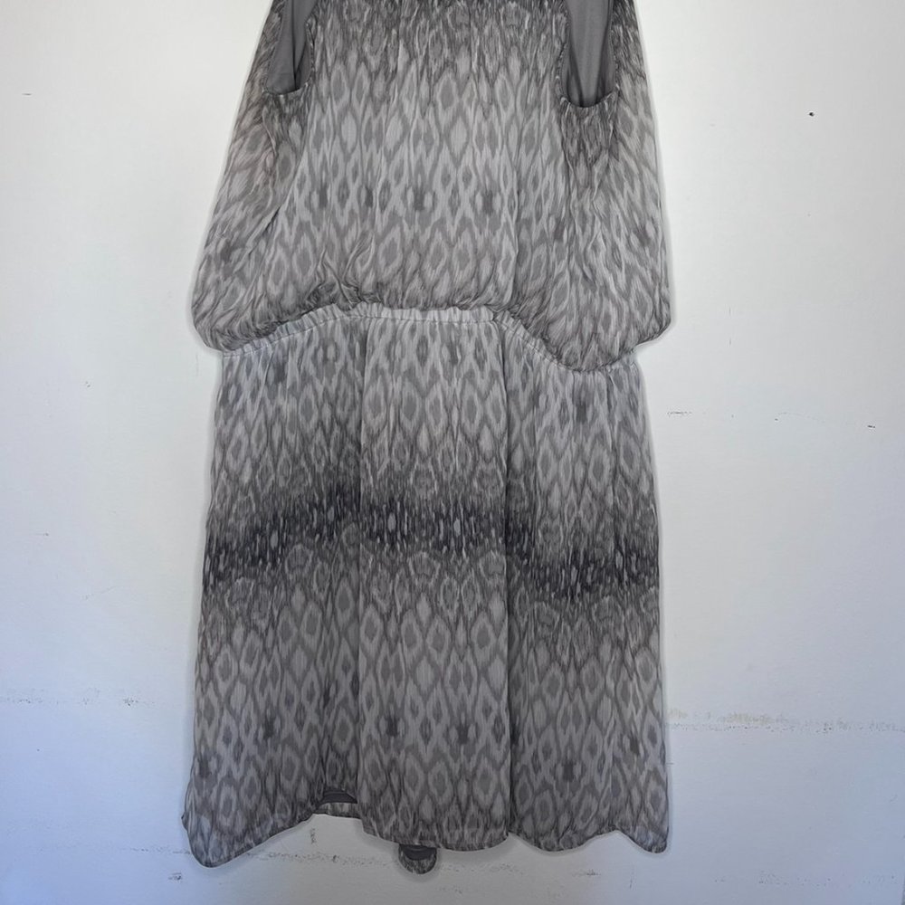 Express Elastic Waist Dress Knit Yoke Lined Size L